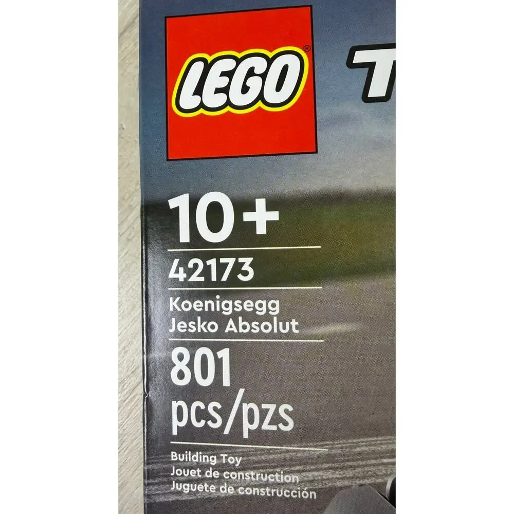 LEGO Technic Koenigsegg Jesko Absolut 42173 Grey Hypercar 801pc New Sealed